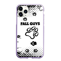 Чехол iPhone 11 Pro матовый Fall Guys game, цвет: 3D-светло-сиреневый