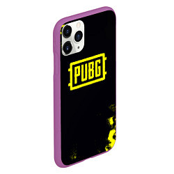 Чехол iPhone 11 Pro матовый Pubg краски абстракция, цвет: 3D-фиолетовый — фото 2