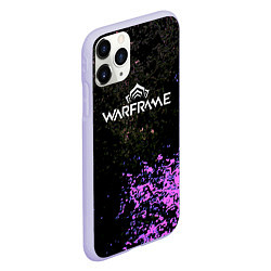 Чехол iPhone 11 Pro матовый Warframe брызги неоновых красок, цвет: 3D-светло-сиреневый — фото 2