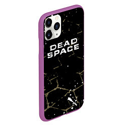 Чехол iPhone 11 Pro матовый Dead space текстура, цвет: 3D-фиолетовый — фото 2