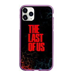 Чехол iPhone 11 Pro матовый Одни из нас текстура зомби, цвет: 3D-фиолетовый