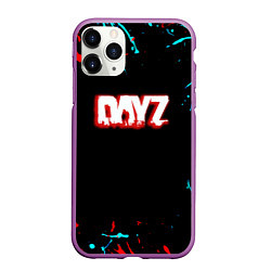 Чехол iPhone 11 Pro матовый DayZ краски, цвет: 3D-фиолетовый