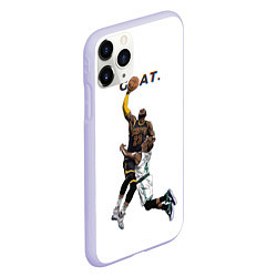 Чехол iPhone 11 Pro матовый Goat 23 - LeBron James, цвет: 3D-светло-сиреневый — фото 2