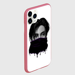 Чехол iPhone 11 Pro матовый Тэхен бтс bts kim taehyung, цвет: 3D-малиновый — фото 2