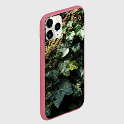 Чехол iPhone 11 Pro матовый Реалистичный охотничий камуфляж, цвет: 3D-малиновый — фото 2