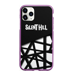 Чехол iPhone 11 Pro матовый Silent Hill геометрия, цвет: 3D-фиолетовый