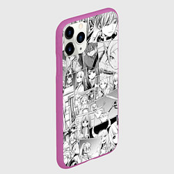 Чехол iPhone 11 Pro матовый Провожающая в последний путь Фрирен узор, цвет: 3D-фиолетовый — фото 2