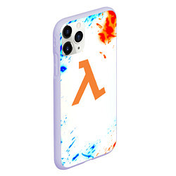 Чехол iPhone 11 Pro матовый Half life ржавые краски фримен, цвет: 3D-светло-сиреневый — фото 2