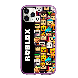 Чехол iPhone 11 Pro матовый Roblox - game, цвет: 3D-фиолетовый