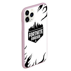 Чехол iPhone 11 Pro матовый Epic games fortnite fire, цвет: 3D-розовый — фото 2