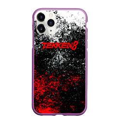 Чехол iPhone 11 Pro матовый Tekken 8 брызги красок