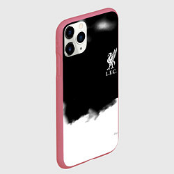 Чехол iPhone 11 Pro матовый Liverpool текстура, цвет: 3D-малиновый — фото 2