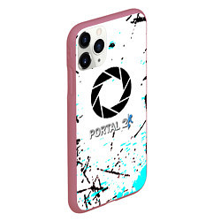 Чехол iPhone 11 Pro матовый Portal краски, цвет: 3D-малиновый — фото 2