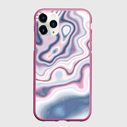 Чехол iPhone 11 Pro матовый Мраморные разводы