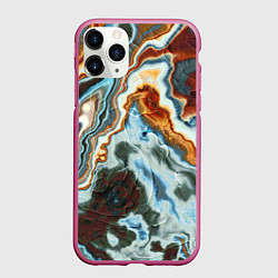 Чехол iPhone 11 Pro матовый Мраморная текстура