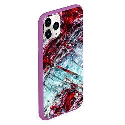 Чехол iPhone 11 Pro матовый Лёд и кровь, цвет: 3D-фиолетовый — фото 2