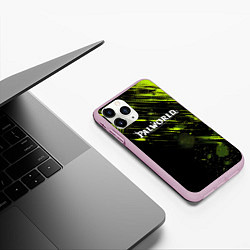 Чехол iPhone 11 Pro матовый Palworld logo black green, цвет: 3D-розовый — фото 2