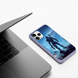 Чехол iPhone 11 Pro матовый Mass Effect - ai art, цвет: 3D-светло-сиреневый — фото 2