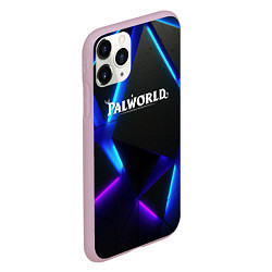 Чехол iPhone 11 Pro матовый Palworld неоновые плиты абстракция, цвет: 3D-розовый — фото 2