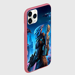 Чехол iPhone 11 Pro матовый Mass Effect - ai art, цвет: 3D-малиновый — фото 2