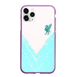 Чехол iPhone 11 Pro матовый Liverpool logo texture fc