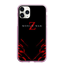 Чехол iPhone 11 Pro матовый World war z текстура геометрия