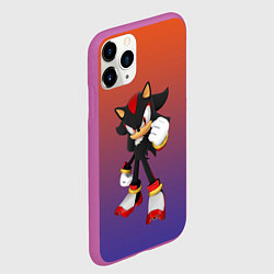 Чехол iPhone 11 Pro матовый Ёж Шэдоу Соник, цвет: 3D-фиолетовый — фото 2