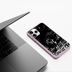 Чехол iPhone 11 Pro матовый Three days grace краски, цвет: 3D-розовый — фото 2