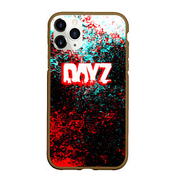 Чехол iPhone 11 Pro матовый Dayz глитч брызги красок