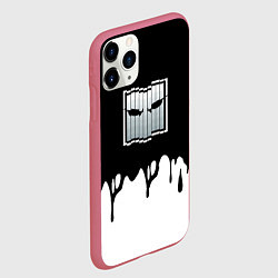 Чехол iPhone 11 Pro матовый Rainbow six краски, цвет: 3D-малиновый — фото 2