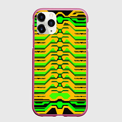 Чехол iPhone 11 Pro матовый Броня сайрекса мк v2, цвет: 3D-малиновый