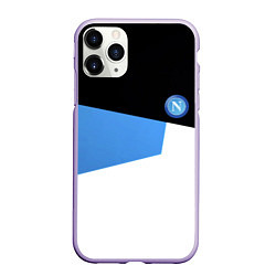 Чехол iPhone 11 Pro матовый Napoli sport geometry, цвет: 3D-светло-сиреневый