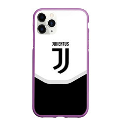 Чехол iPhone 11 Pro матовый Juventus black geometry sport