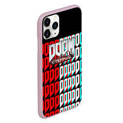 Чехол iPhone 11 Pro матовый Doom eternal glitch, цвет: 3D-розовый — фото 2