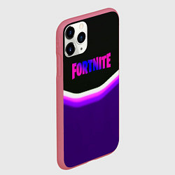 Чехол iPhone 11 Pro матовый Fortnite epic abstraction, цвет: 3D-малиновый — фото 2