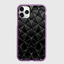 Чехол iPhone 11 Pro матовый Глянец текстура, цвет: 3D-фиолетовый