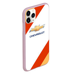 Чехол iPhone 11 Pro матовый Chevrolet line, цвет: 3D-розовый — фото 2