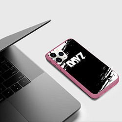 Чехол iPhone 11 Pro матовый Dayz текстура краски, цвет: 3D-малиновый — фото 2
