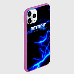 Чехол iPhone 11 Pro матовый Detroit become human storm, цвет: 3D-фиолетовый — фото 2