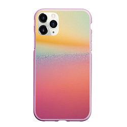 Чехол iPhone 11 Pro матовый Радужные переходы градиент, цвет: 3D-розовый