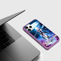 Чехол iPhone 11 Pro матовый Цзинлю из Хонкая, цвет: 3D-фиолетовый — фото 2