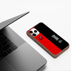 Чехол iPhone 11 Pro матовый Among us mobile game, цвет: 3D-коричневый — фото 2
