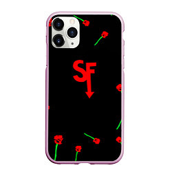 Чехол iPhone 11 Pro матовый Sally face rose steel, цвет: 3D-розовый