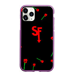 Чехол iPhone 11 Pro матовый Sally face rose steel, цвет: 3D-фиолетовый