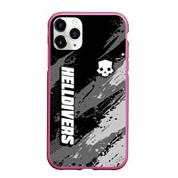 Чехол iPhone 11 Pro матовый Helldivers 2: Skull Logo, цвет: 3D-малиновый