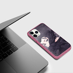 Чехол iPhone 11 Pro матовый Дэйсю Кайки из Моногатари, цвет: 3D-малиновый — фото 2