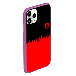 Чехол iPhone 11 Pro матовый Half life logo pattern steel, цвет: 3D-фиолетовый — фото 2