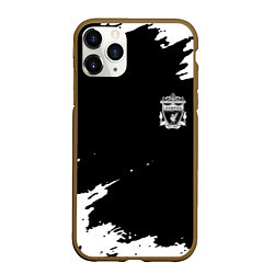 Чехол iPhone 11 Pro матовый Ливерпуль краски, цвет: 3D-коричневый
