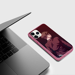 Чехол iPhone 11 Pro матовый Киётака Аянокоджи из Класса превосходства, цвет: 3D-малиновый — фото 2
