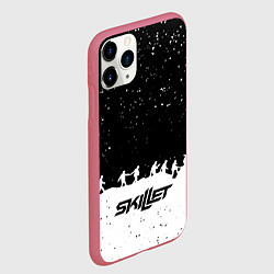 Чехол iPhone 11 Pro матовый Skillet rock music band, цвет: 3D-малиновый — фото 2